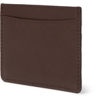 A.P.C. - Cross-Grain Leather Cardholder - Brown