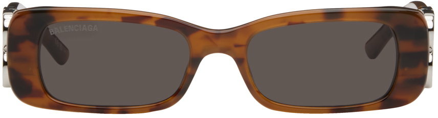 Balenciaga Tortoise Sunglasses Balenciaga Eyewear oval-frame Tortoiseshell Sunglasses  main image 4