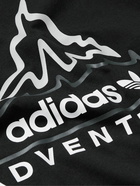 adidas Originals - Adventure Volcano Logo-Print Cotton-Jersey T-Shirt - Black