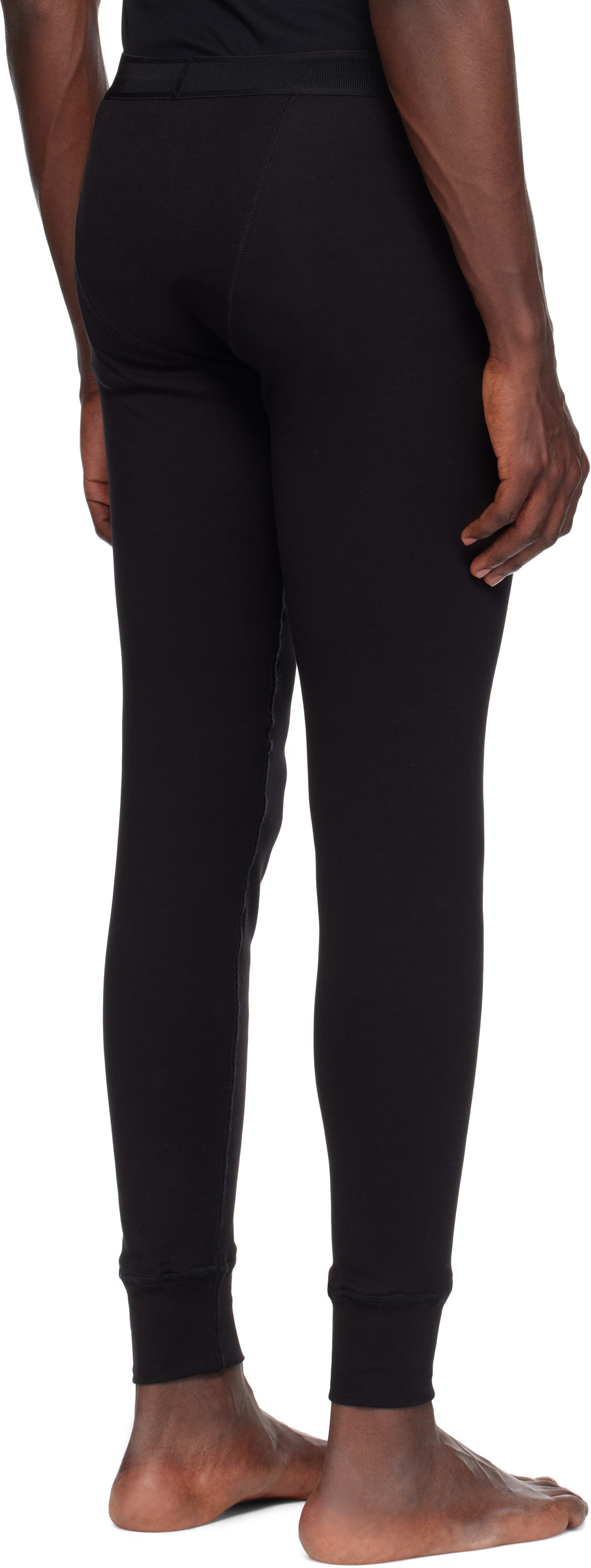 TOM FORD Black Jacquard Long Underwear
