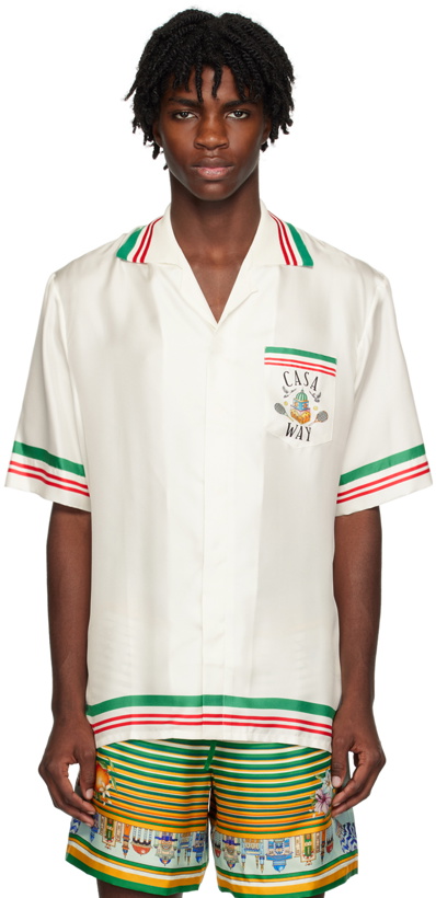 Photo: Casablanca White Printed Shirt