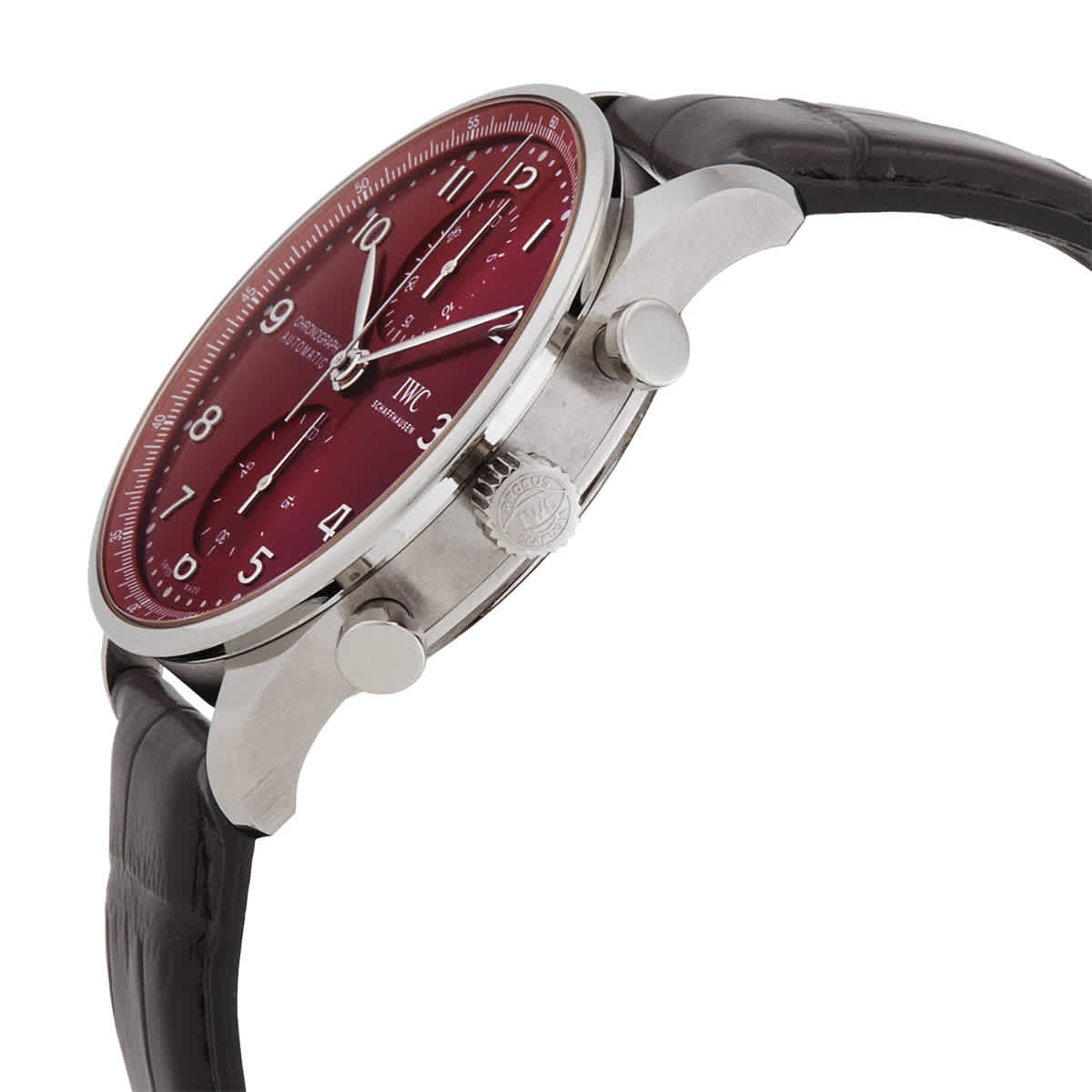 IWC Portugieser Burgundy Dial Chronograph Automatic Mens Watch IW371616