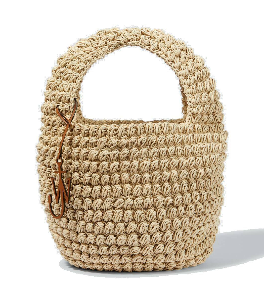 ★J W ANDERSON★ Large Popcorn Tote Bag Black HB0565FA030599 JW Anderson Large Popcorn Basket - Black | Parallel