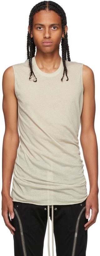 Photo: Rick Owens Beige Basic Tank Top