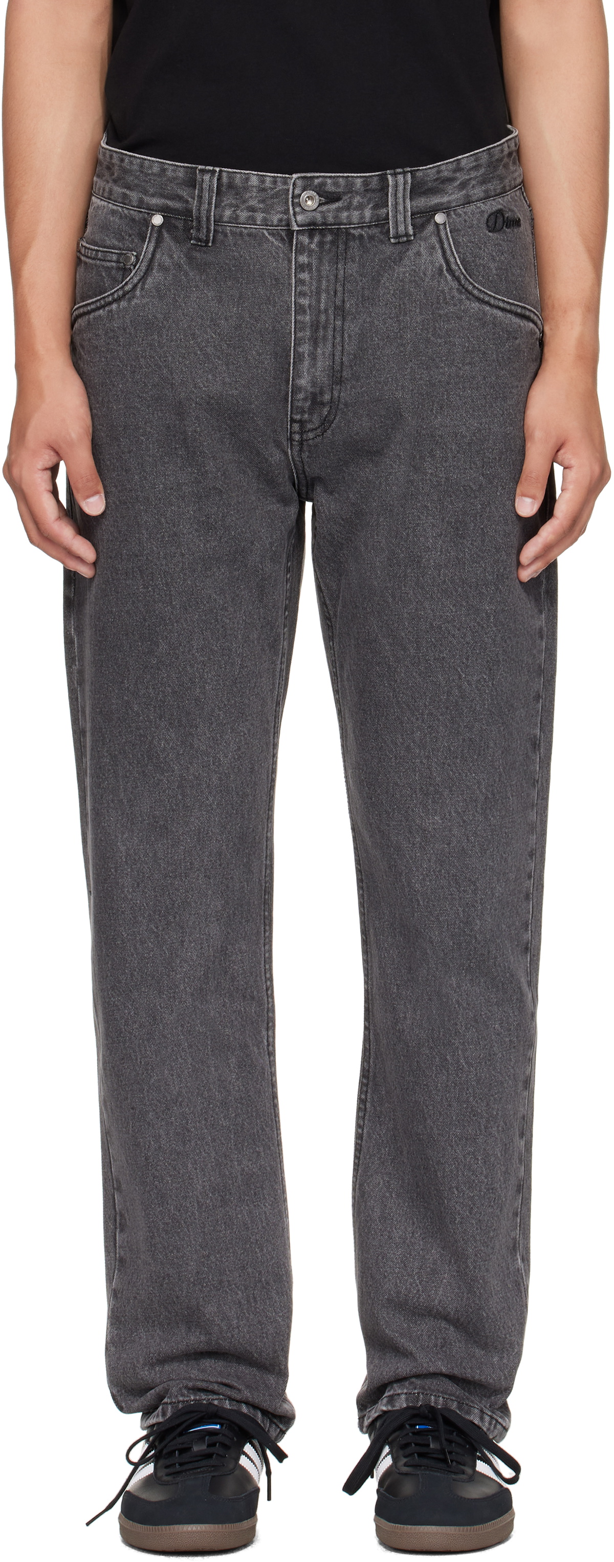 Dime Black Straight Jeans