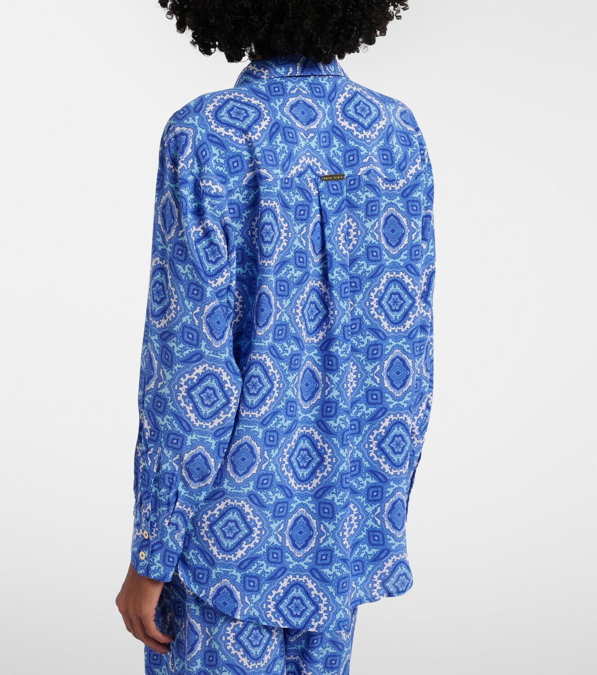 Heidi Klein Mykonos printed silk shirt