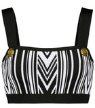 Balmain - Intarsia knit bralette