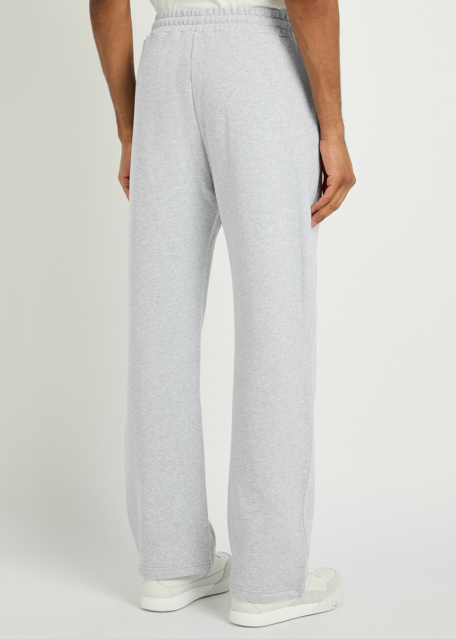God Made Signature Logo Straight-leg Cotton Sweatpants Grey