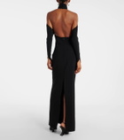 Courrèges Circle open-back high-neck gown