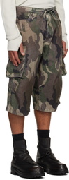 424 Khaki Camo Cargo Shorts