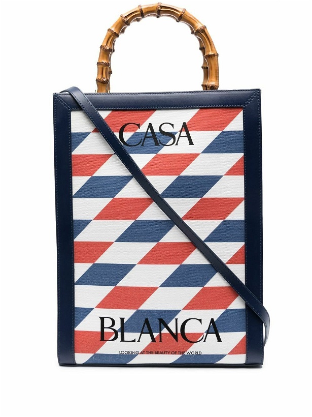 Photo: CASABLANCA - Casa Tote Canvas Handbag