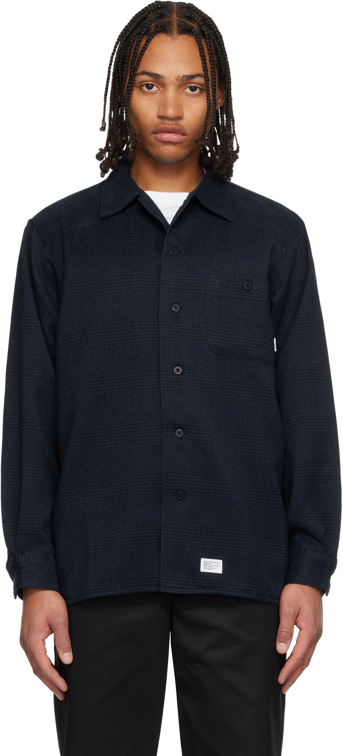 WTAPS Navy Plaid Shirt WTAPS