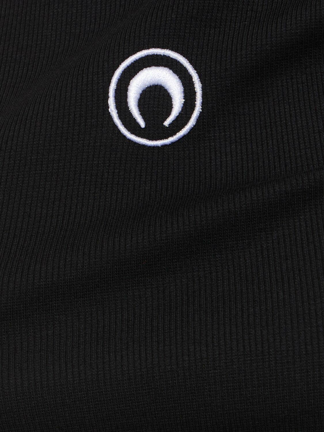 Moon Logo Ribbed Jersey Tank Top
