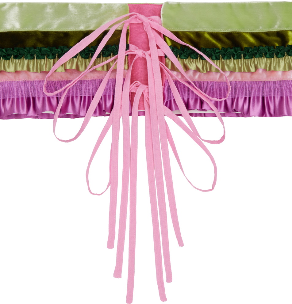Edward Cuming Multicolor Frilly Belt Edward Cuming