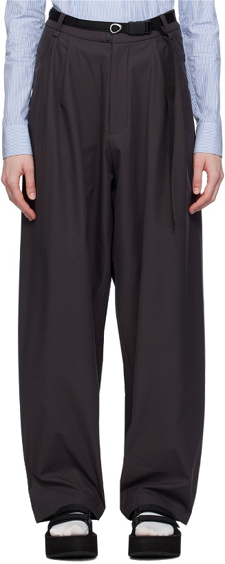 Photo: HYEIN SEO Gray Belted Trousers