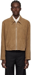 LOW CLASSIC Tan Paneled Leather Jacket