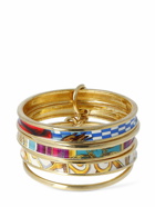 MOSCHINO - Printed Multi-hoop Bangle