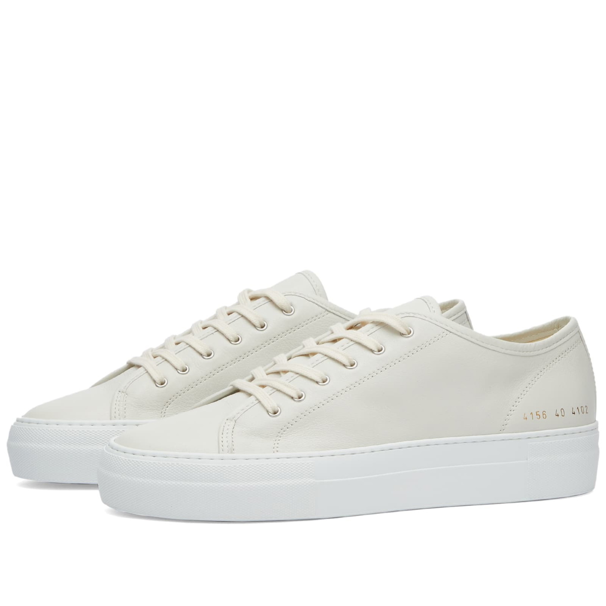 Woman by Common Projects Women's Tournament Classic Sneakers in Off ...