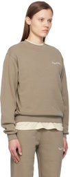 Museum of Peace & Quiet Brown Wordmark Sweatshirt