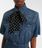 Valentino Belted denim polo dress