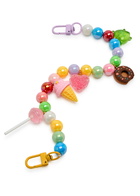 Crystal Haze Non Edible Beaded bag Charm - Multicoloured - One Size