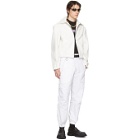 Boramy Viguier White Faux-Leather Coach Jacket