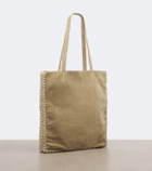 Prada Large crochet suede shopper