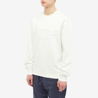 Maison Kitsuné Men's Contour Fox Patch Regular Sweat in Off-White