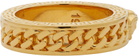Versace Gold Chain Band Ring