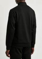 Emporio Armani Half-zip Stretch-jersey Sweatshirt Black