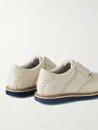 G/FORE - Saddle Gallivanter Pebble-Grain Leather Golf Shoes - White