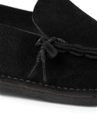 Hender Scheme - Self Lace Mocca Suede Loafers - Black