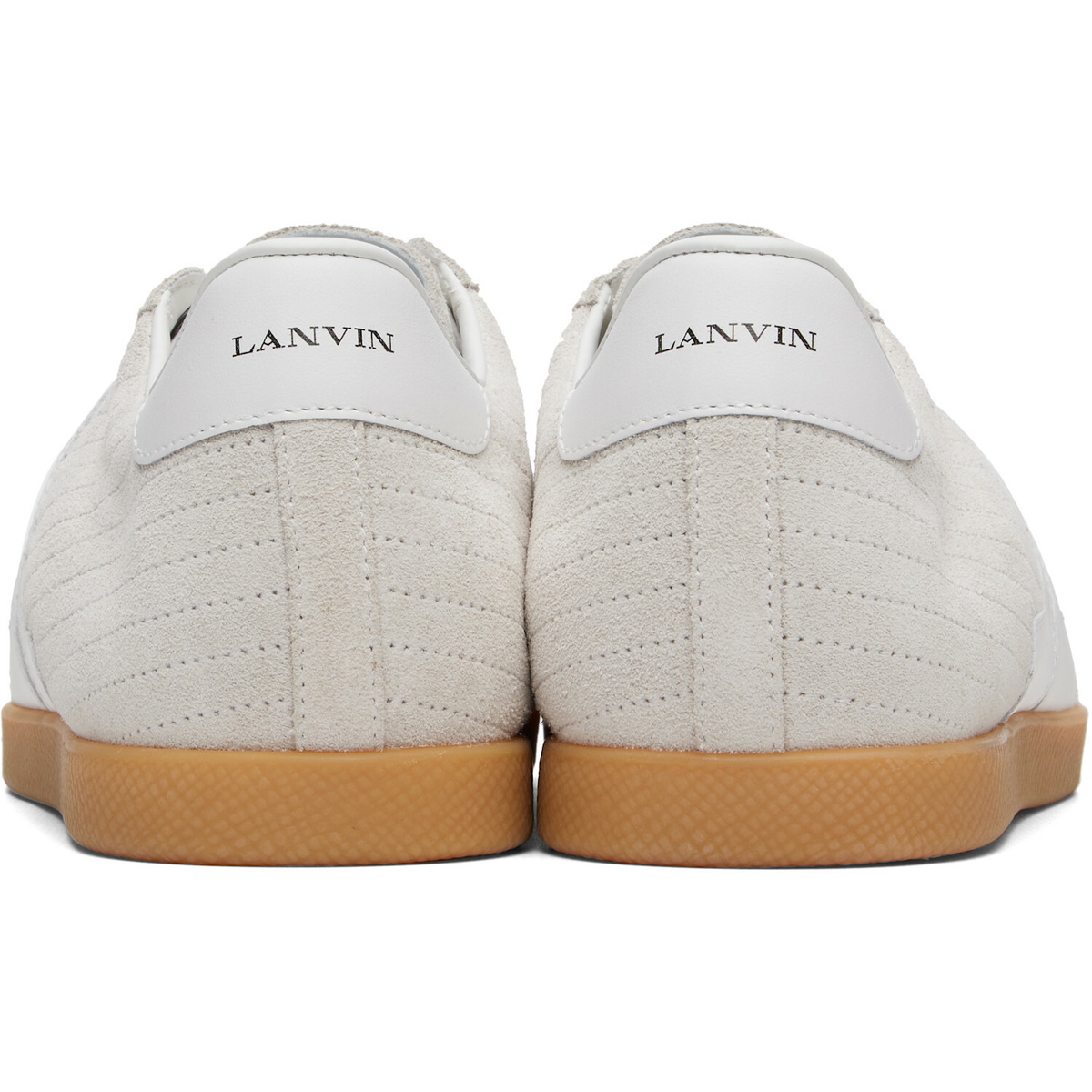 Lanvin Off-White Glen 2.0 Leather Sneakers