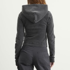 Ottolinger Women's Sutured Zip Hoodie in Black Wash