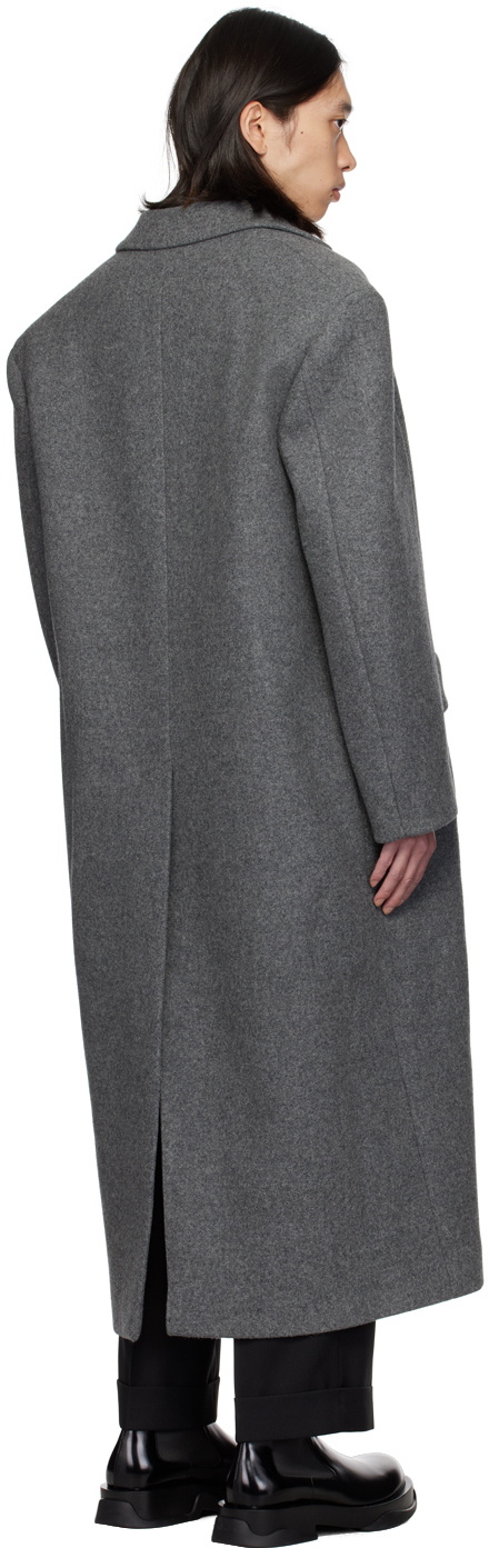 【関税＆送料込み】Jil Sander Grey Virgin Wool Coat NWOT UNIQLO +J Men Jil Sander Gray Oversized Nylon Hooded
