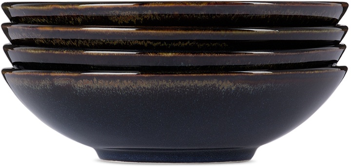 Photo: Jars Céramistes Navy Tourron Deep Soup Plate Set, 4 pcs