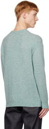 AURALEE Blue Crewneck Sweater