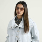 Le Specs Diametric Ii Sunglasses in Bright Gold/Chocolate Mono 