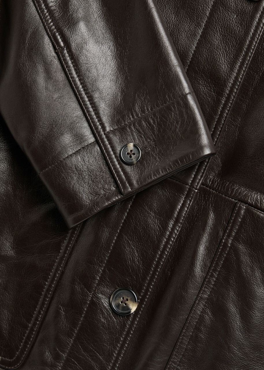 Rag & Bone Mala Leather Jacket Brown