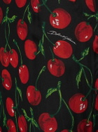 DOLCE & GABBANA - Cherry Printed Silk Chiffon Gown