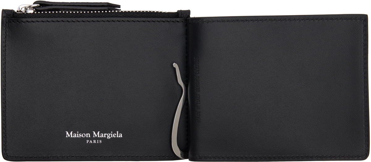 小物 Maison Margiela Money Clip BLACK Maison Margiela Black Money Clip Wallet Maison Margiela