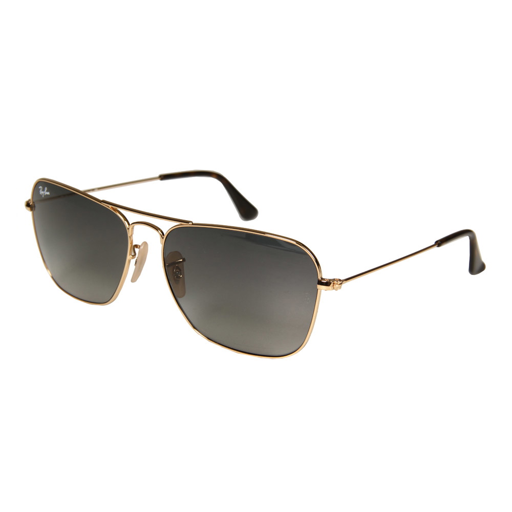 Caravan Sunglasses Black Lens - Gold