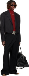 LU'U DAN Black Slashed Blazer