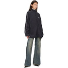 Balenciaga Black Fluid Peachy Track Jacket
