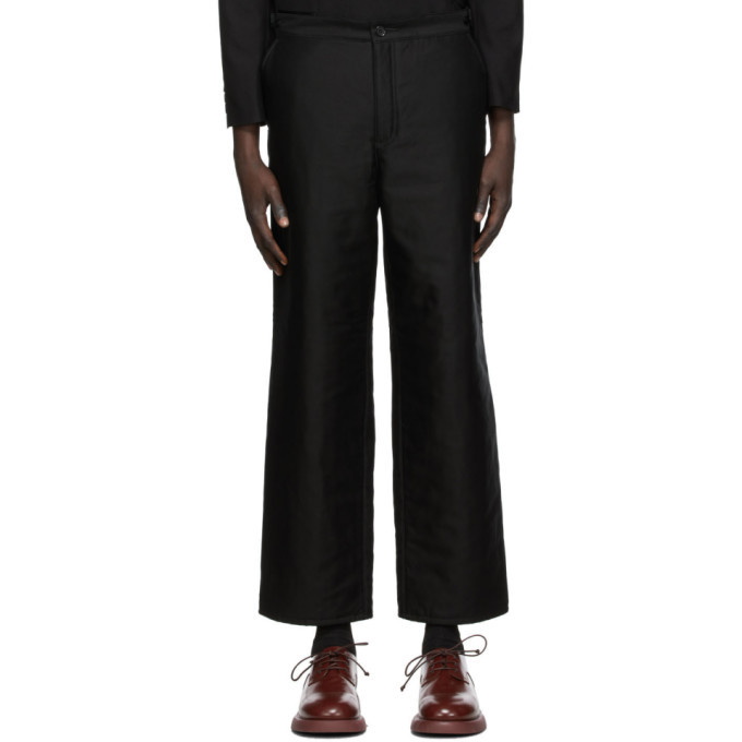 Photo: Undercover Black Quilted Cuff Trousers