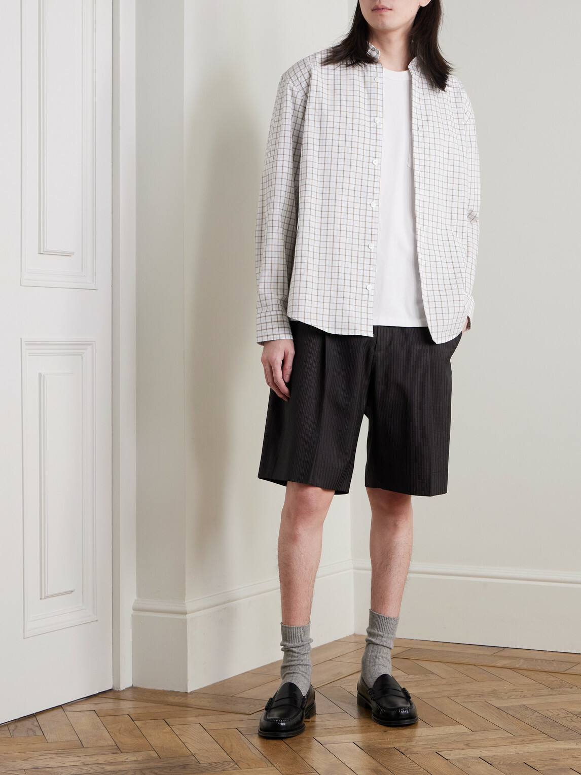 Corridor - Garment-Dyed Cotton-Jersey T-Shirt - White