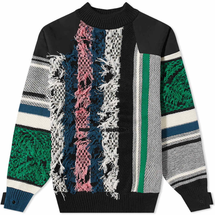 Photo: Sacai Rug Jacquard Pullover Knit