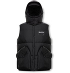 Moncler Genius - 7 Moncler Fragment Kyle Logo-Appliquéd Nylon Hooded Down Gilet - Black