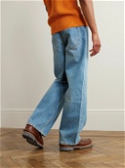 MANAAKI - Rangi Straight-Leg Embroidered Jeans - Blue