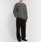 AMI - Ribbed Mélange Wool Sweater - Gray